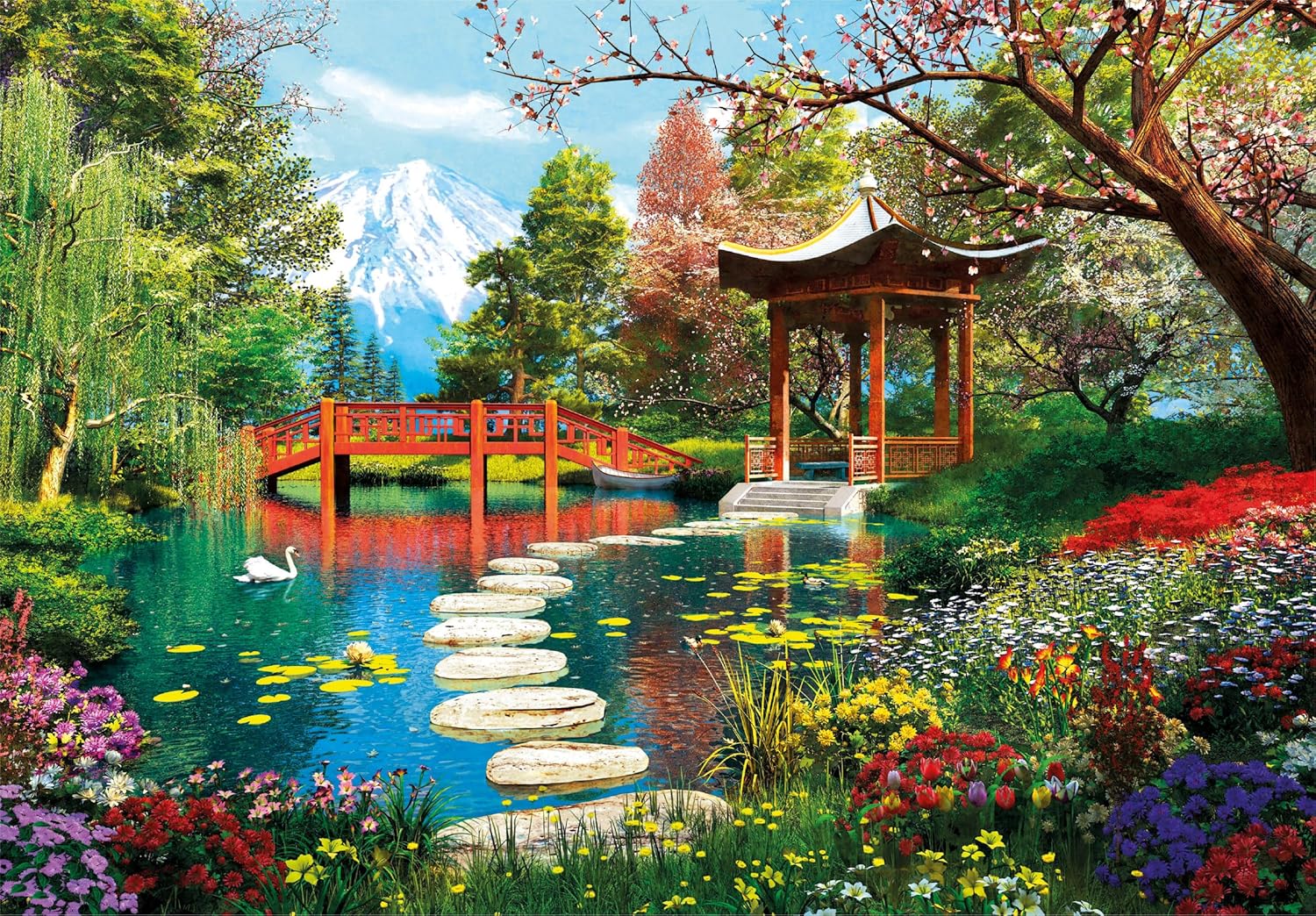 Clementoni 1000 Piece Jigsaw Fuji Garden