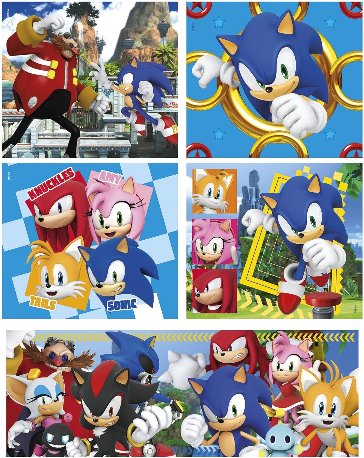 Clementoni Sonic the Hedgehog 10in1 Jigsaw Puzzle