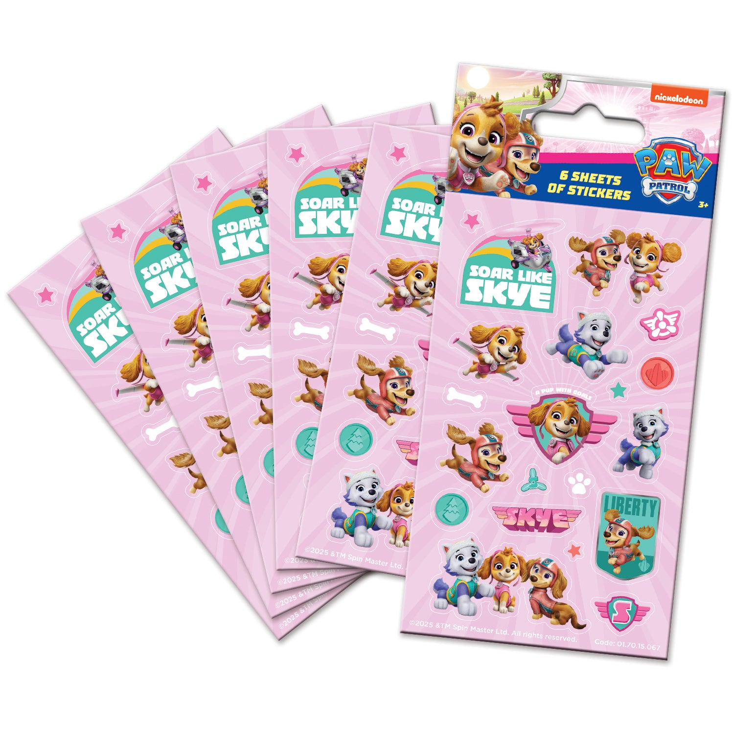 Paw Patrol Girl Power 6 Sheet Sticker Pack