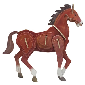 Easy to Assemble Horse 3D Wooden Puzzle