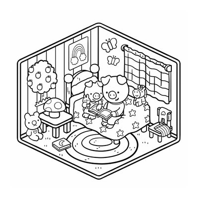 Cosy Homes Colouring Book