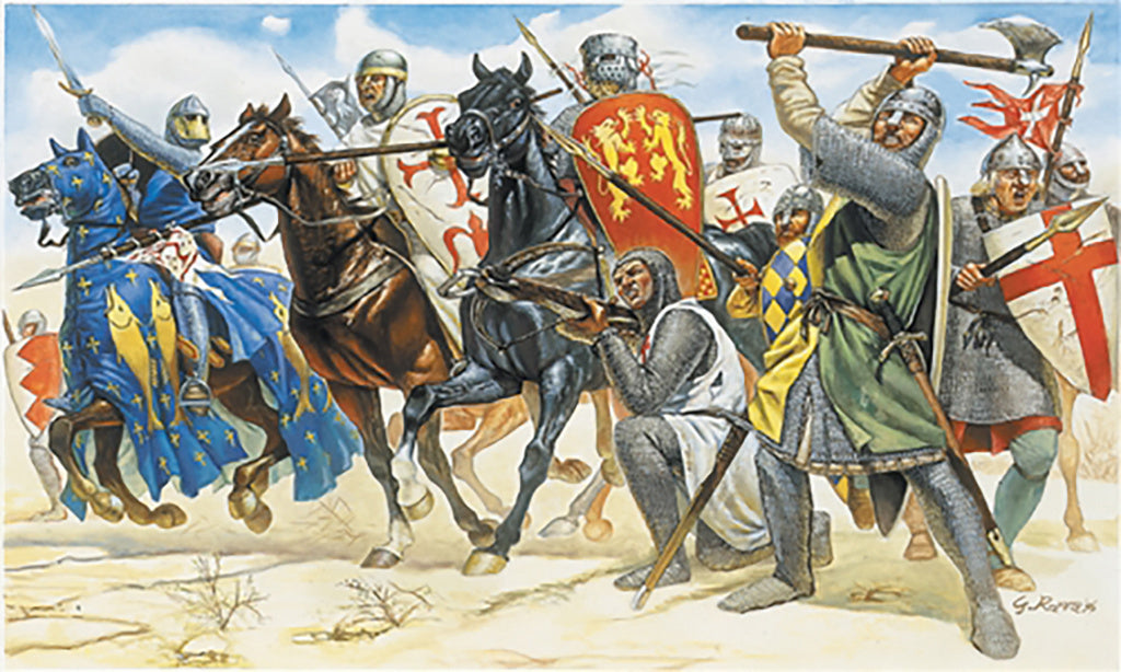 Italeri Crusaders Figure Set 1:72 Scale Model Figures