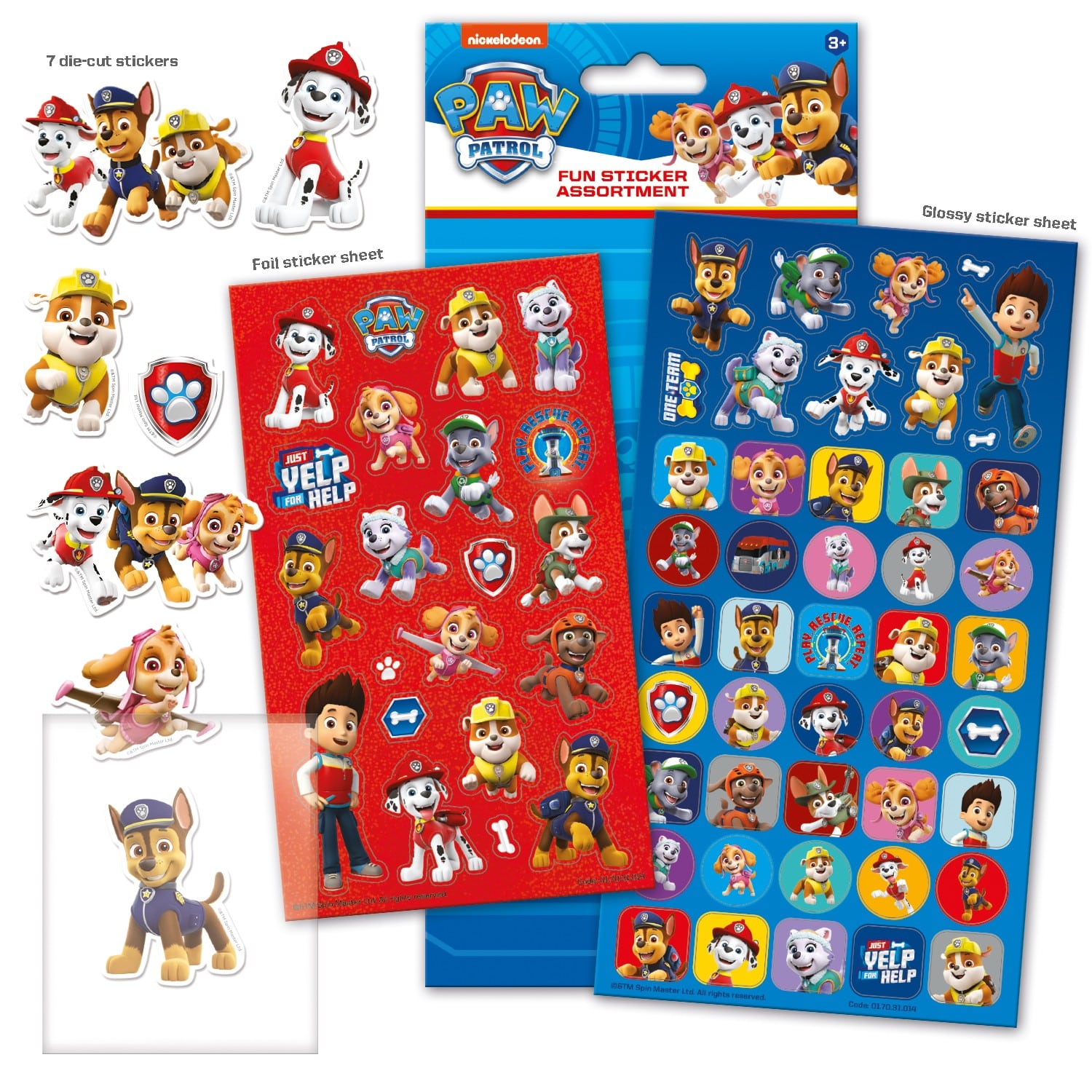 Paw Patrol Fun Sticker Assortment Pack