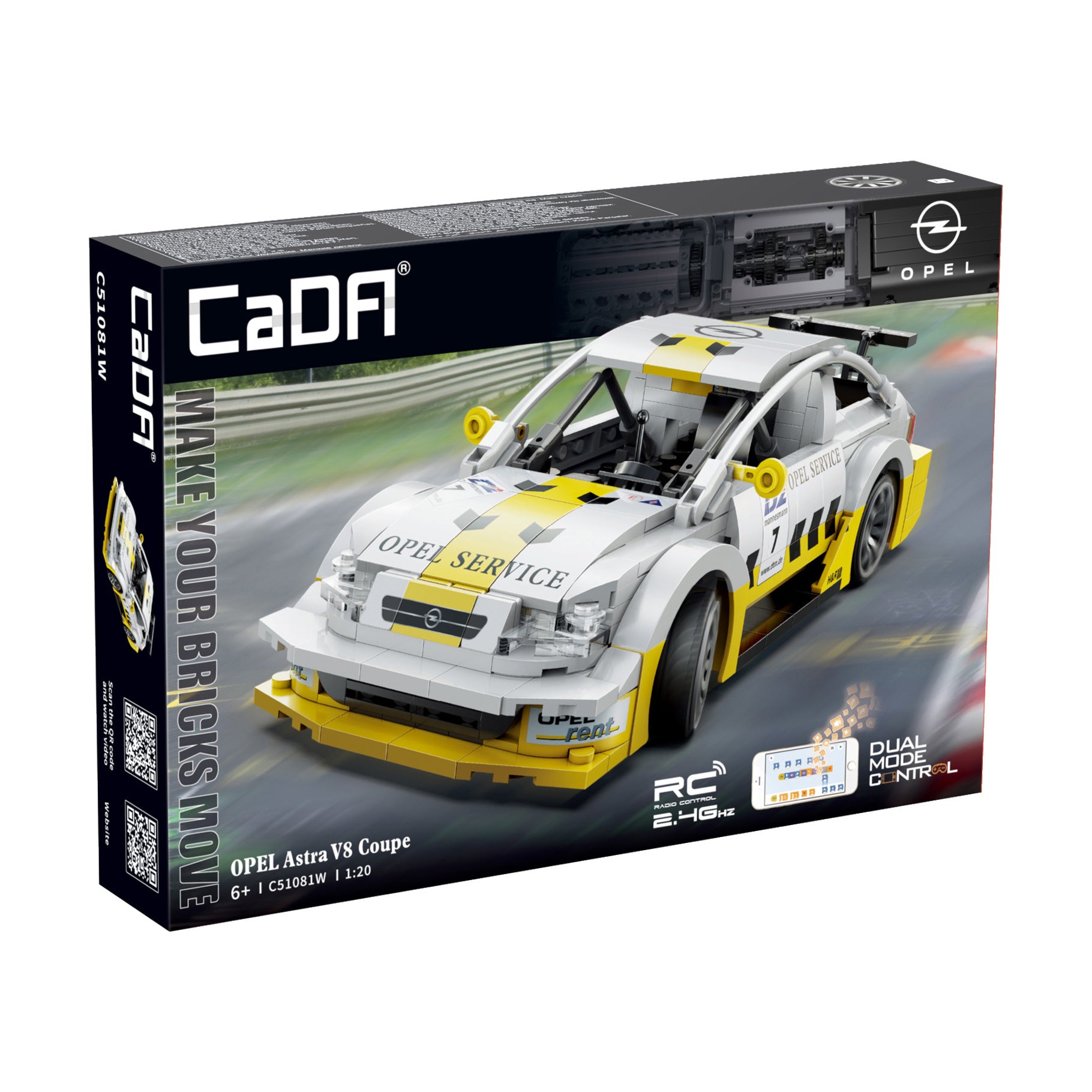 Cada Opel Astra V8 Coupe R/C Construction Set