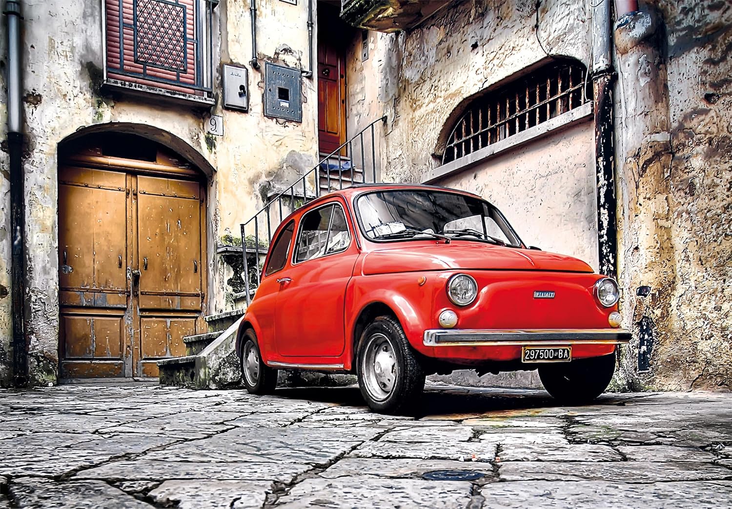 Clemintomi Fiat 500 High Quality 500 Piece Jigsaw
