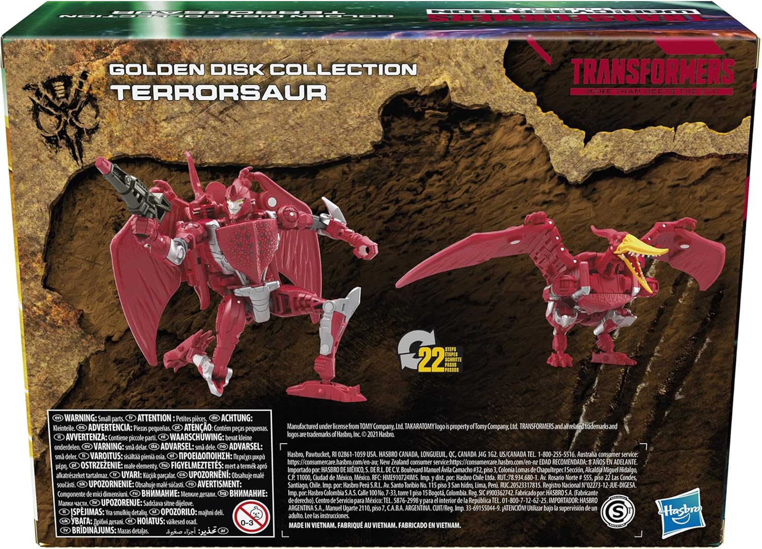 Transformers Kingdom of Cybertron Trilogy Terrorsaur Golden Disk Collection
