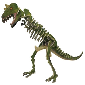 Easy to Assemble Carnotaurus 3D Wooden Puzzle