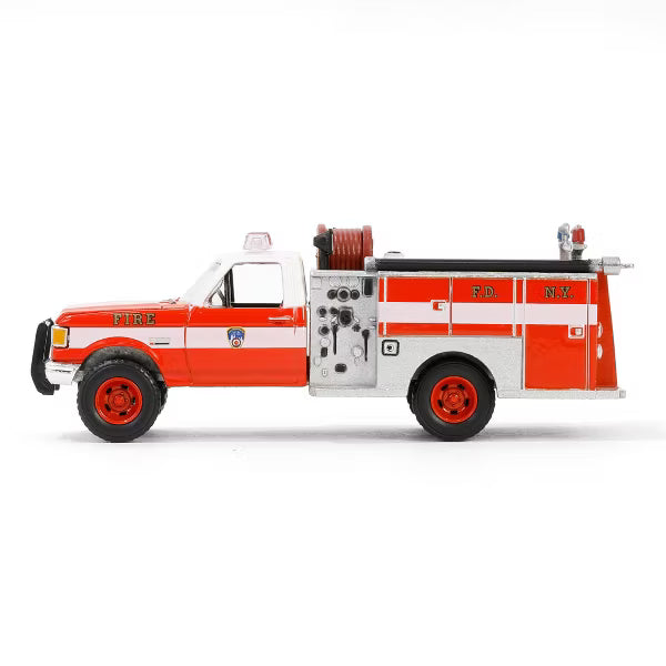 Greenlight 1987 Ford F-250 Mini Pumper Fire Truck FDNY 1:64 Scale Die Cast Model