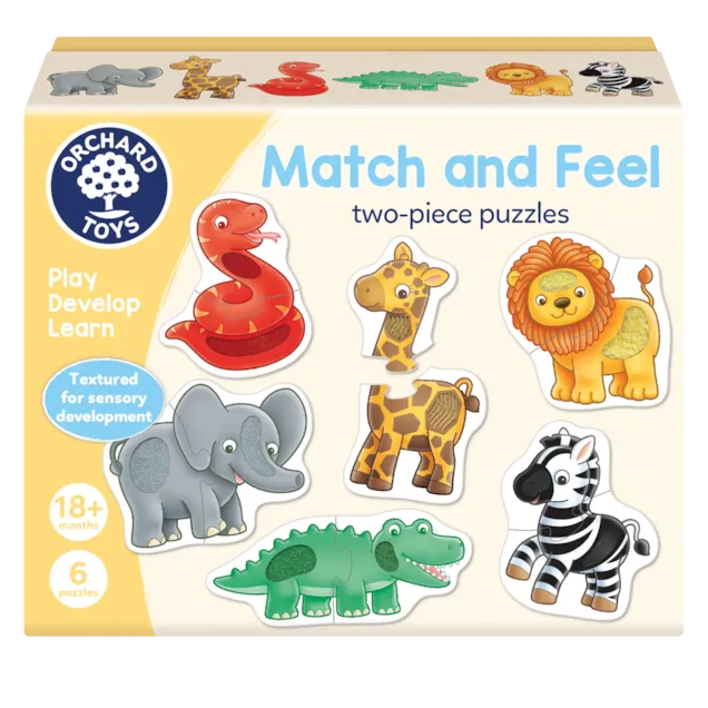 Orchard Match & Feel 2 Piece Puzzle