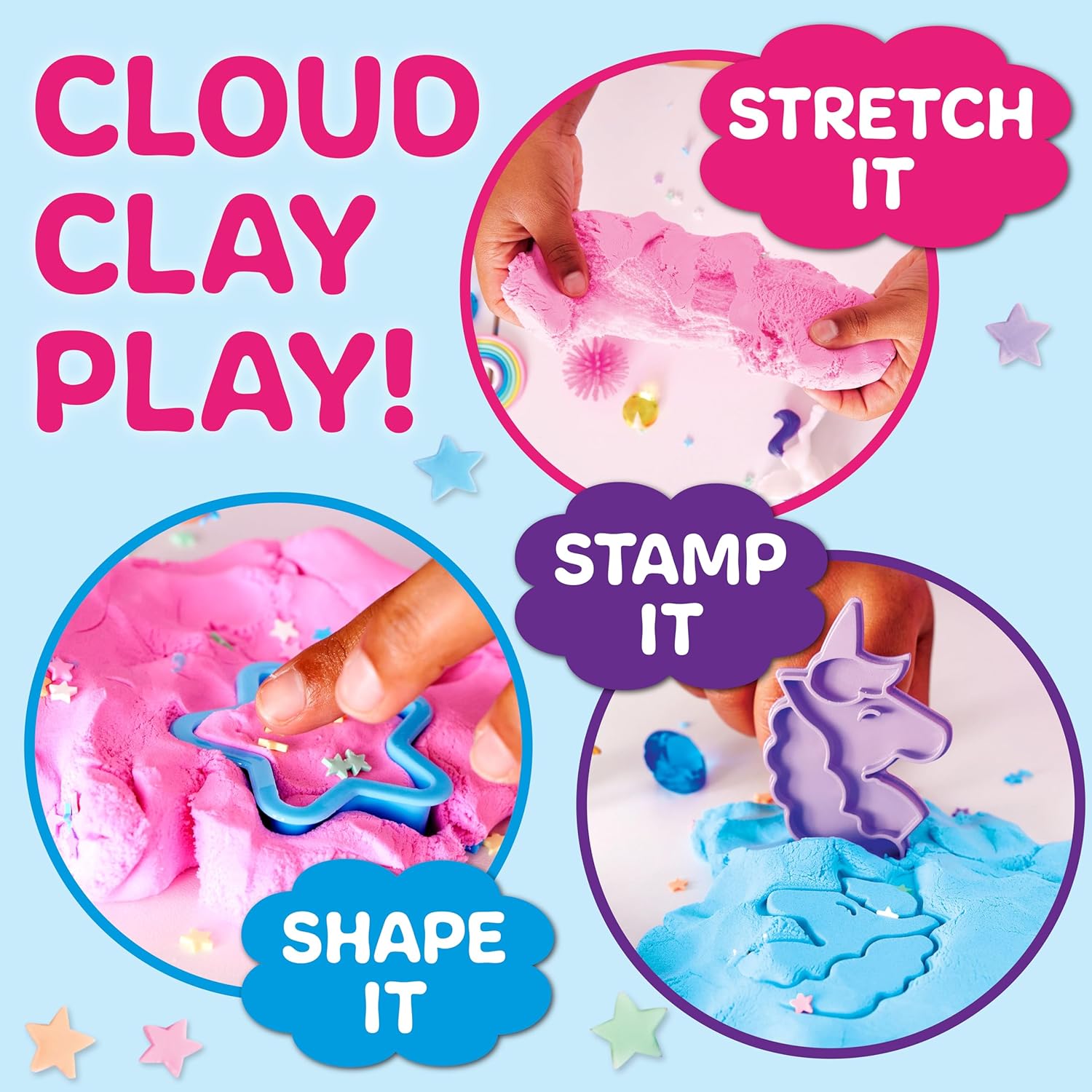 Stretchy Cloud Clay Unicorn Sensory Pack