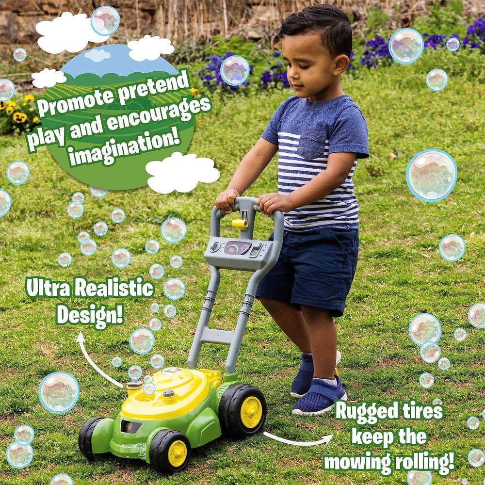 John Deere Bubble Mower with 4oz Bubble Mix