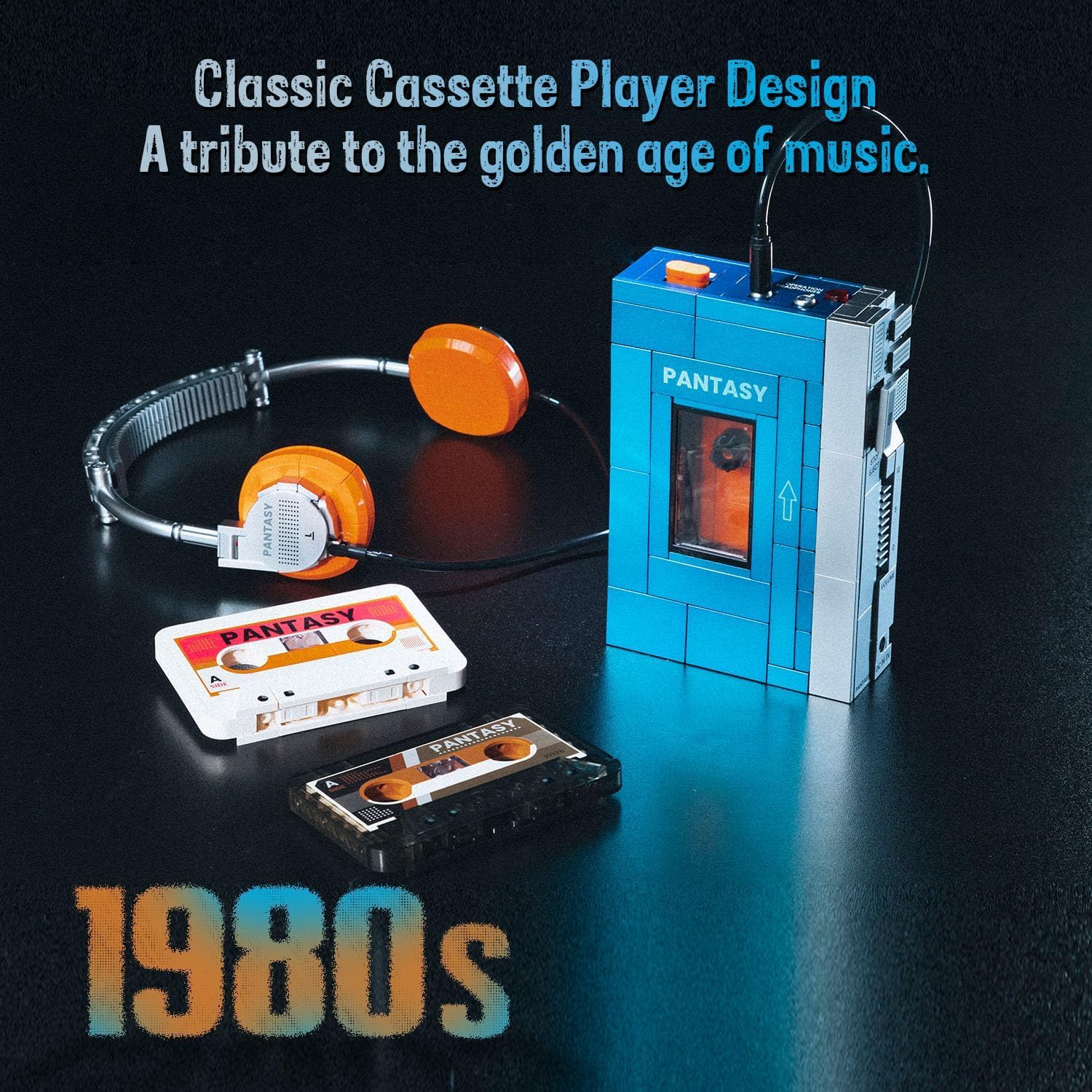 Pantasy Retro Collection: Cassette Player 569 Piece Construction Set