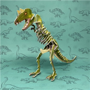 Easy to Assemble Carnotaurus 3D Wooden Puzzle