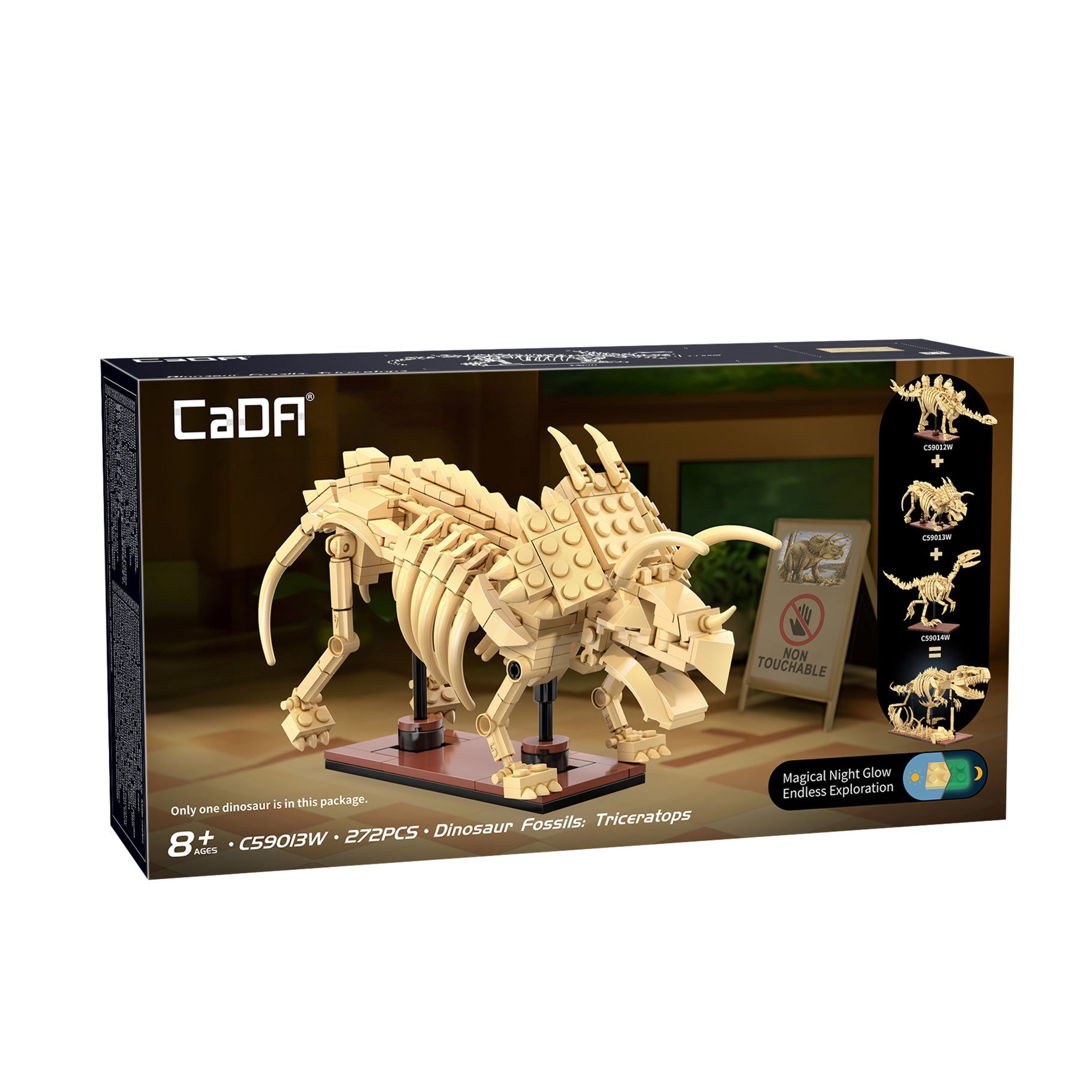 Cada Dino Fossils - Triceratops Construction Kit