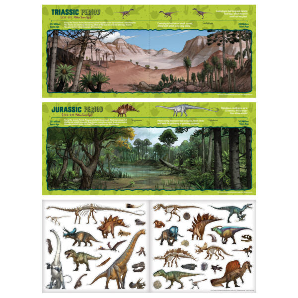 Dinosaurs Sticker Scene Set