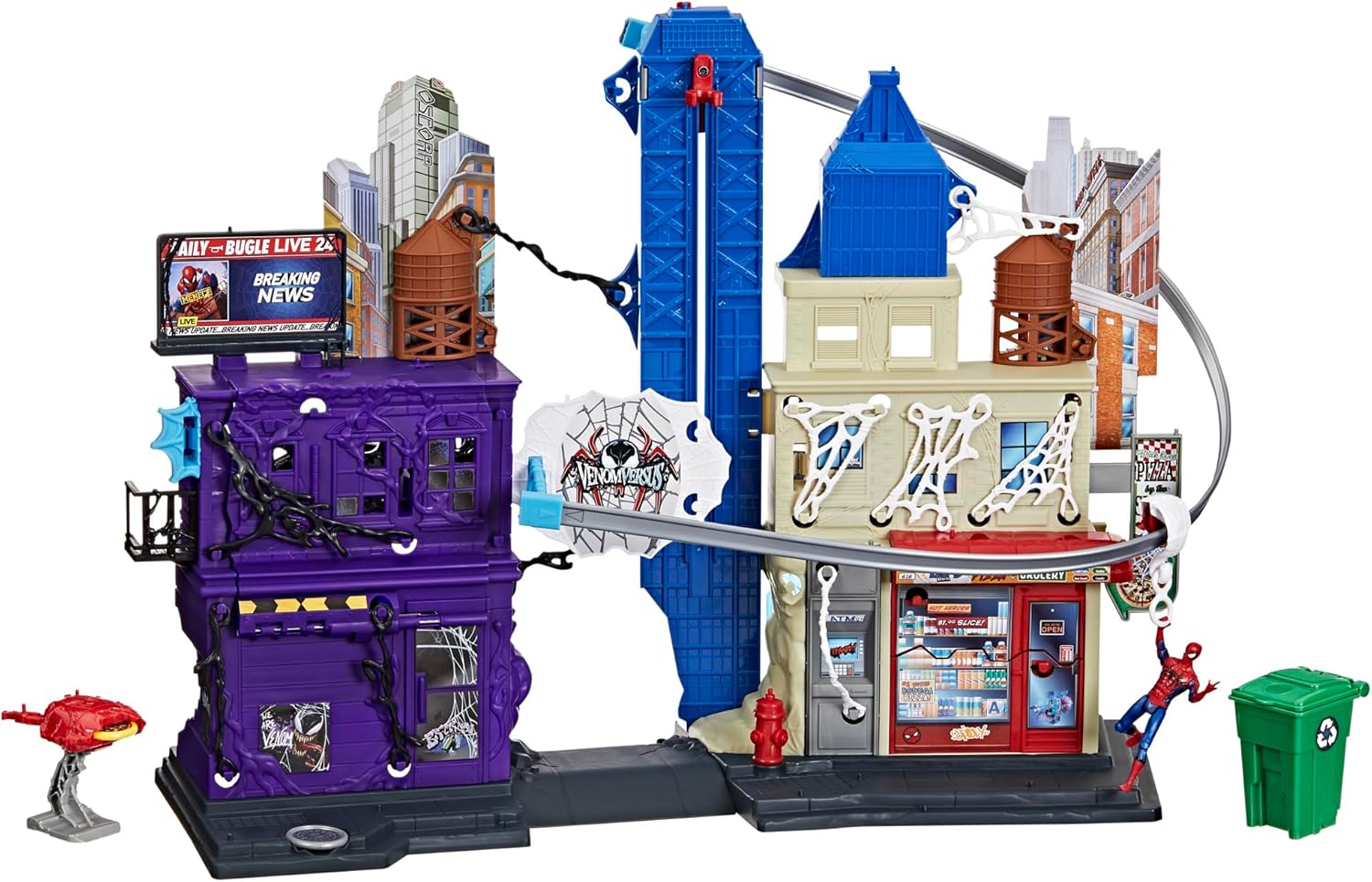 Spider-Man Venom Versus Web Slinging City Playset