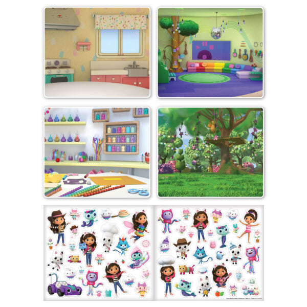 Gabbys Dollhouse Sticker Scene Set