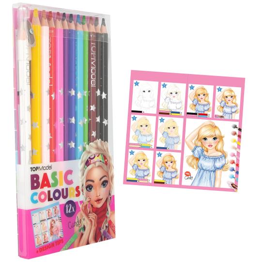 TOPModel Basic Colouring Pencil 12 Colour Set