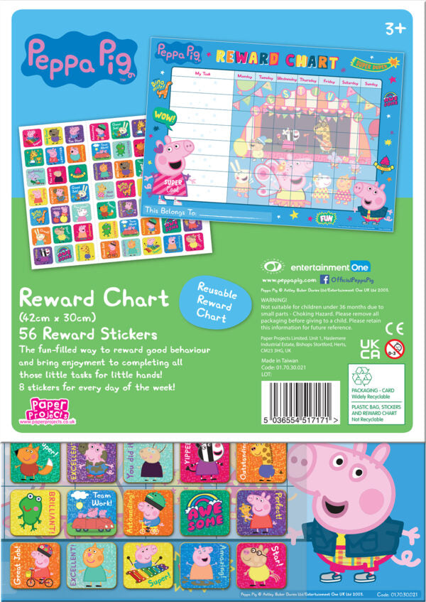 Peppa Pig Reward Chart & Stickers