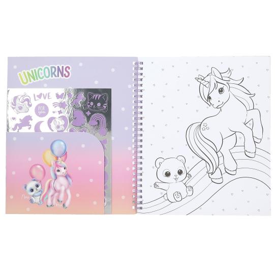 Ylvi Colouring Book With Unicorn