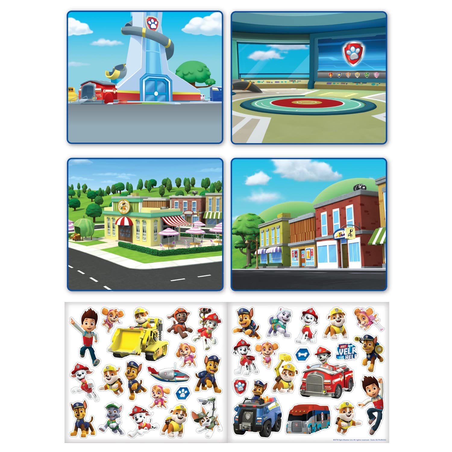 Paw Patrol Sticker Scene Set