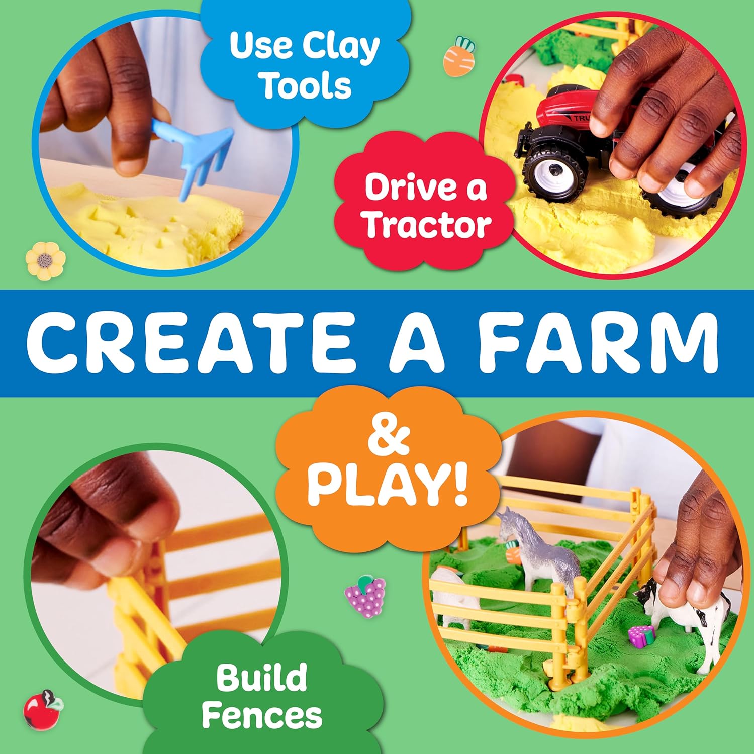 Stretchy Cloud Clay Farm Sensory Pack