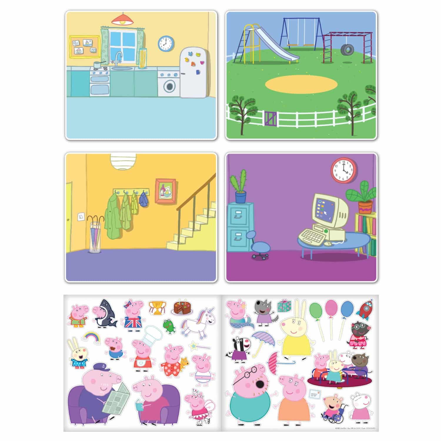 Peppa Pig Sticker Scene Set