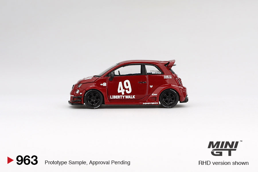 Mini GT Abarth 595 LB-Works X Abas 1:64 Die Cast