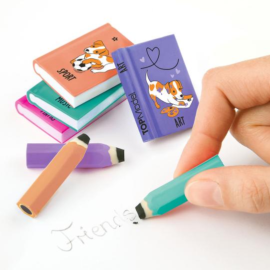TOPModel Eraser Set Mini School