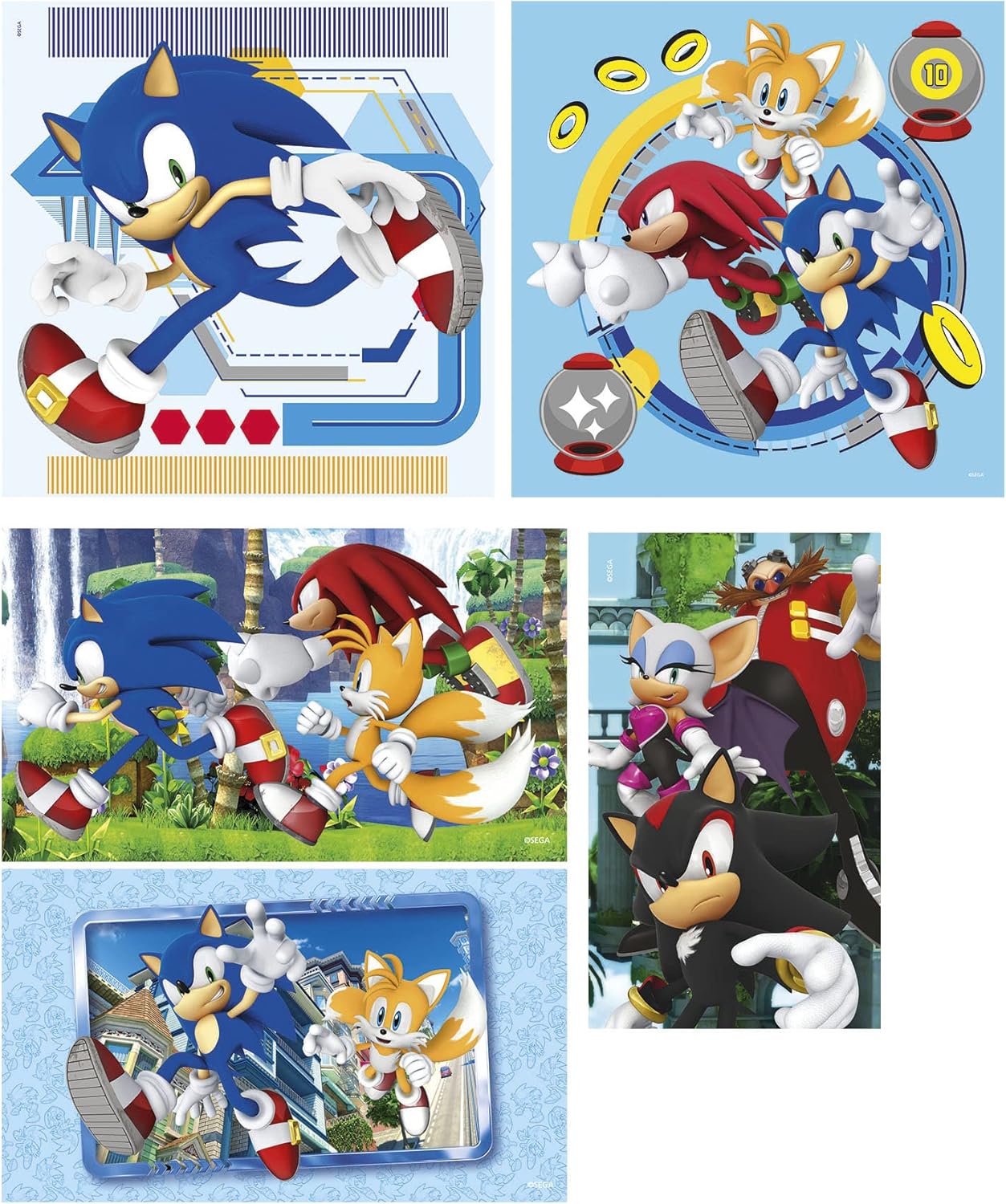 Clementoni Sonic the Hedgehog 10in1 Jigsaw Puzzle