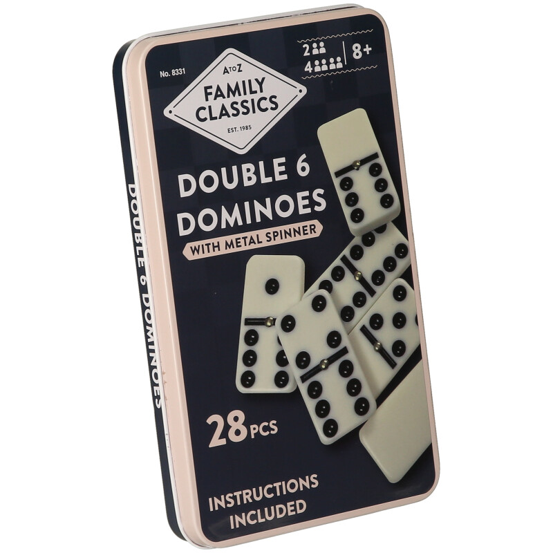 Dominoes Double 6 in Tin