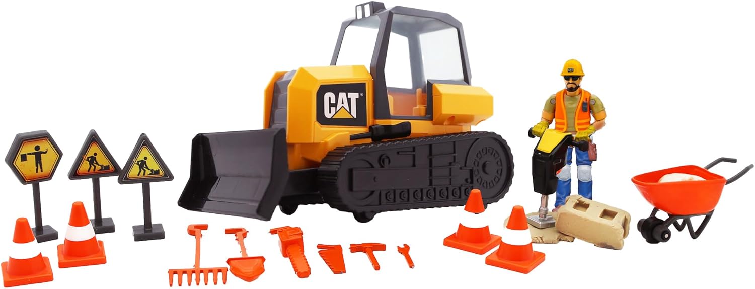 CAT Work Force Bulldozer Action Set with Figure
