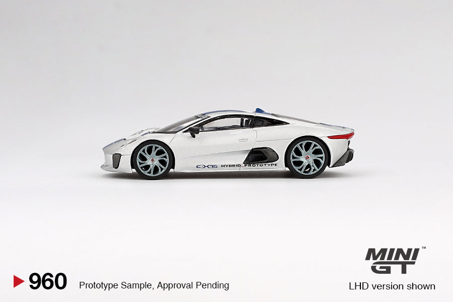 Mini GT Jaguar C-X75 Silver 1:64 Scale