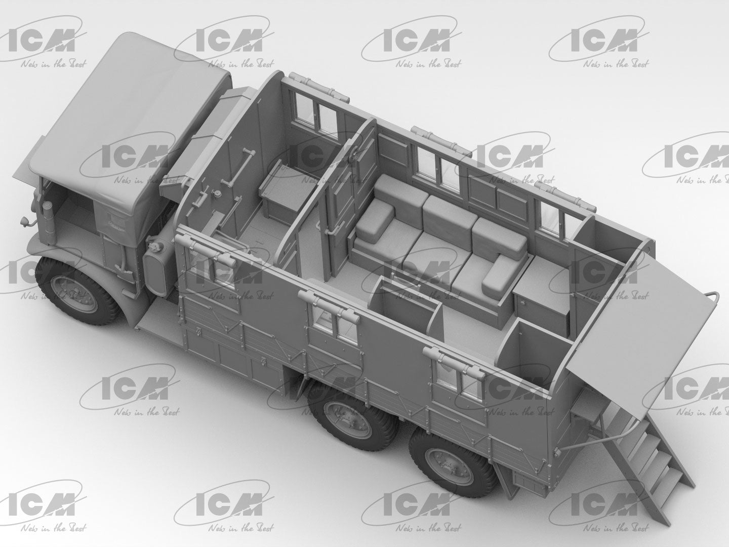 Montys Office Caravan 1:35 Scale Kit