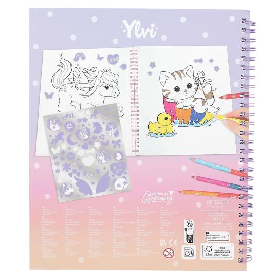 Ylvi Colouring Book With Unicorn