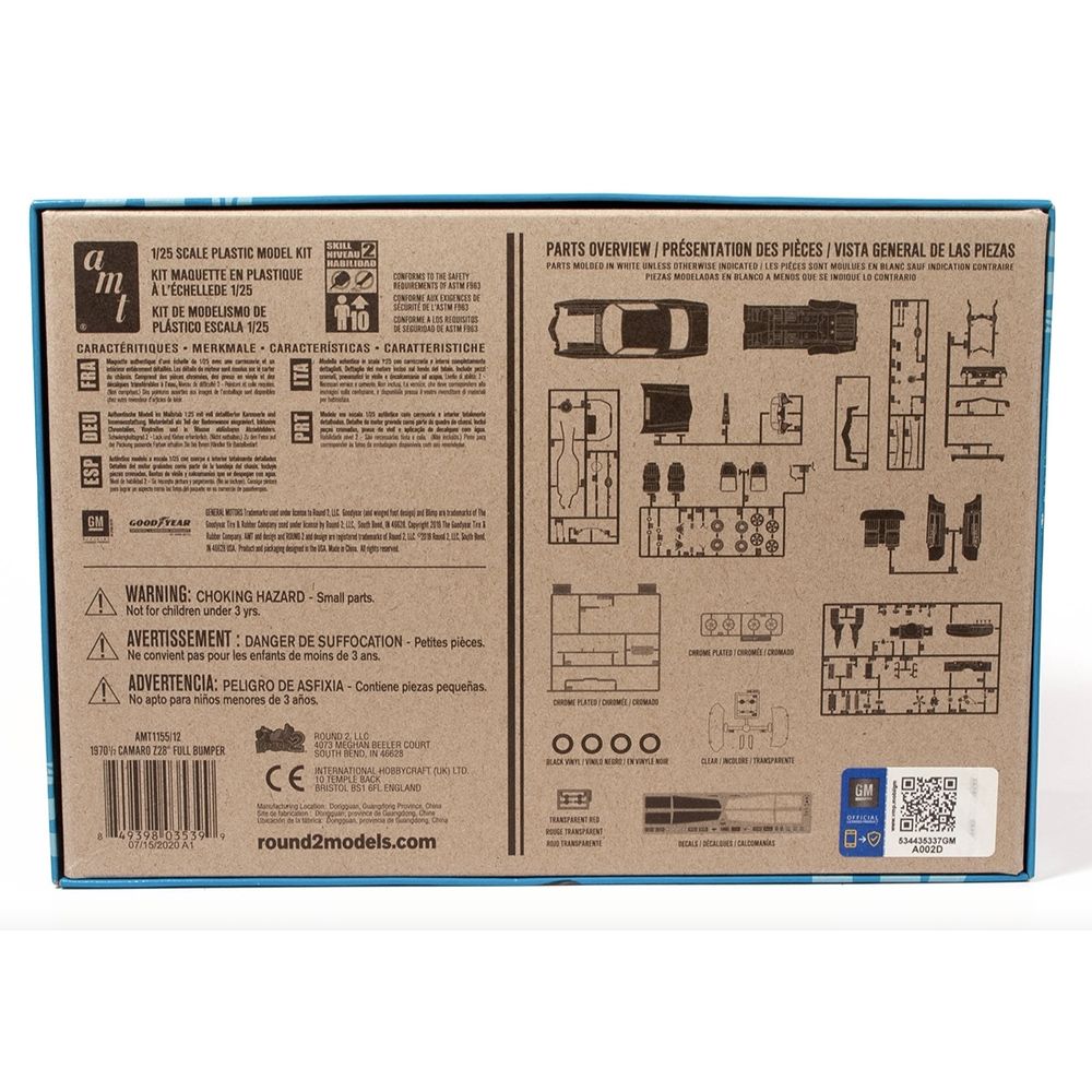 AMT 1970 Camaro Z28 Full Bumper