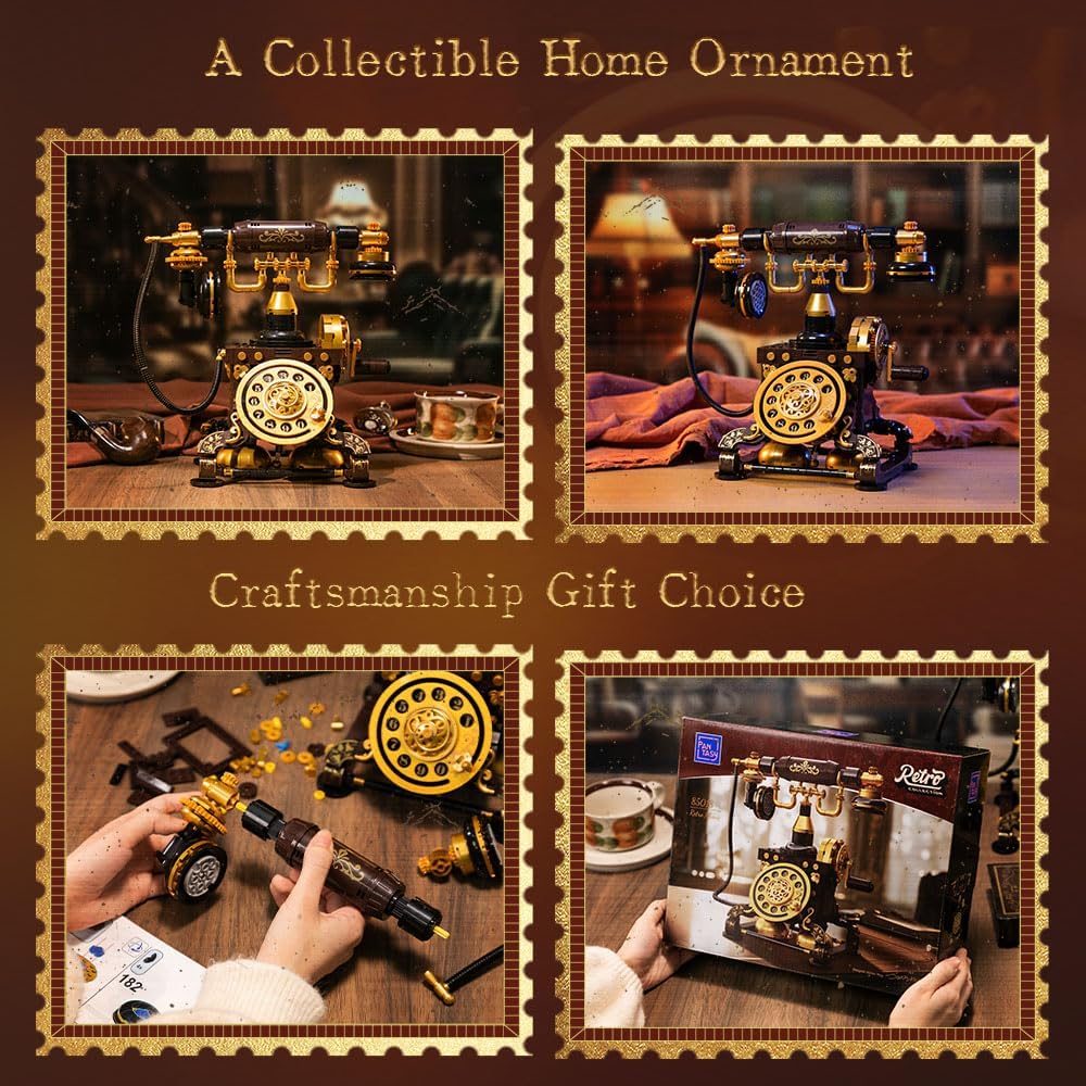Pantasy Retro Collection: Retro Telephone Construction Brick Set