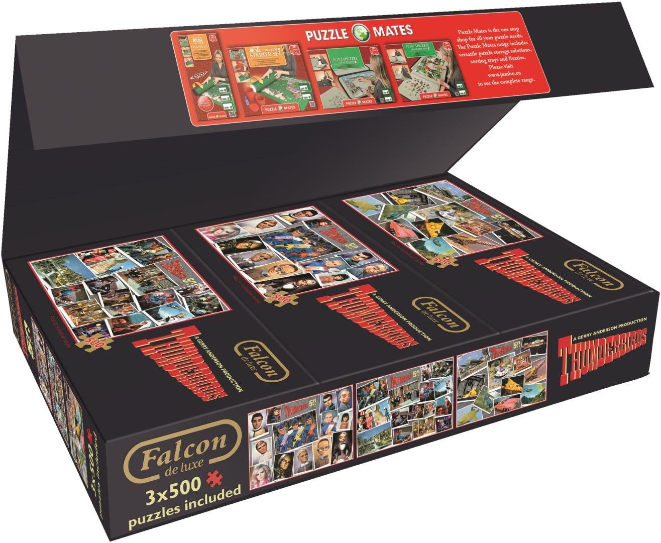 Thunderbirds 3 x 500 Piece Jigsaw Puzzle Set 50 Years Limited Edition