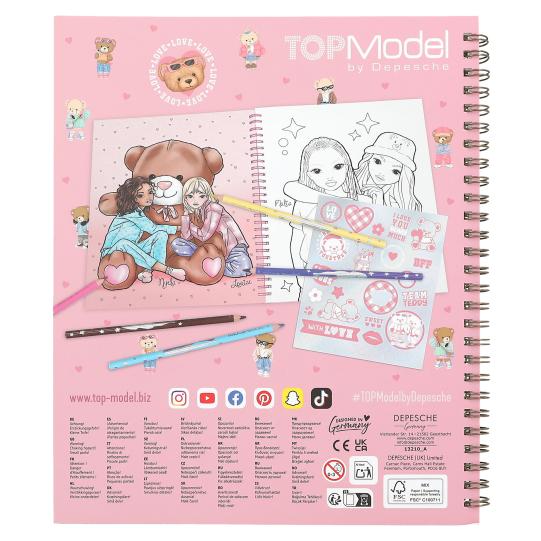 TOPModel Colouring Book TEAM Teddy