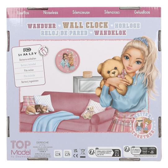 TOPModel Wall Clock Team Teddy