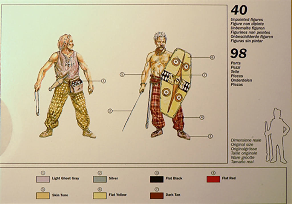Italeri Gaul Warriors 1st-2nd Century BC 1:72 Scale Model Figures