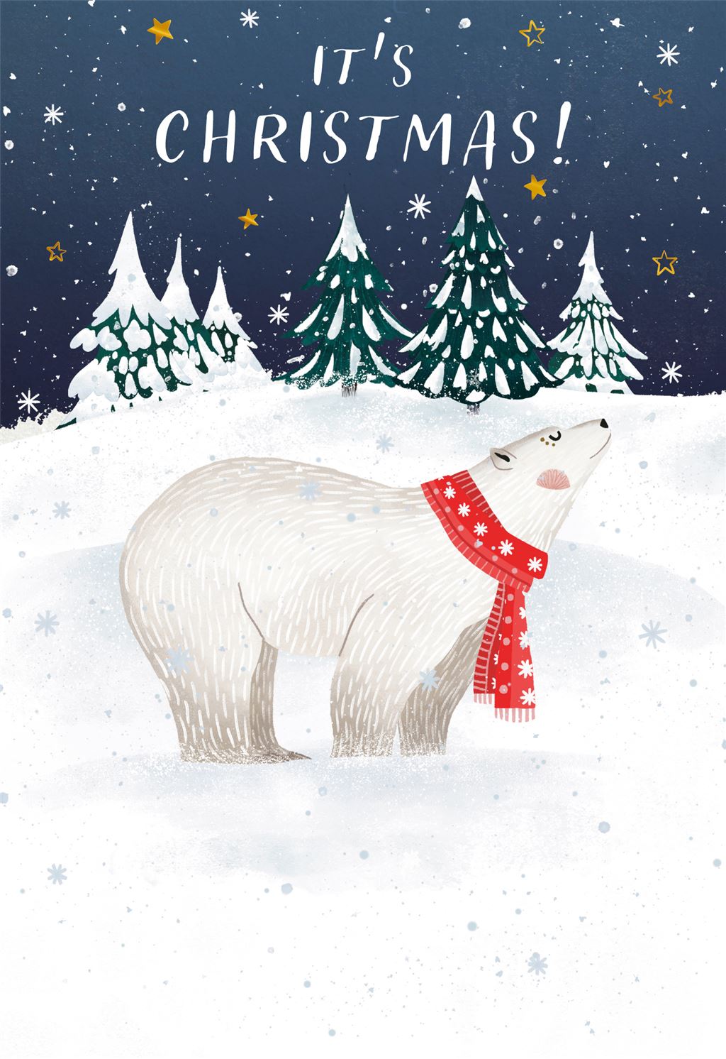 Hallmark Polar Bear Christmas Card