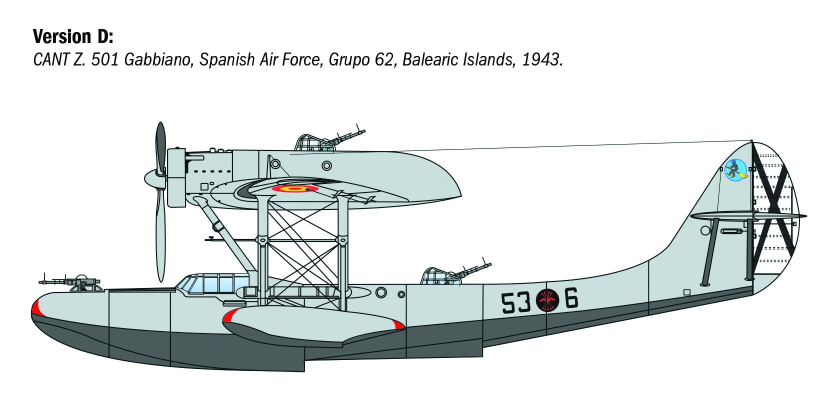 Italeri CANT Z.501 Gabbiano 1:72 Scale Kit