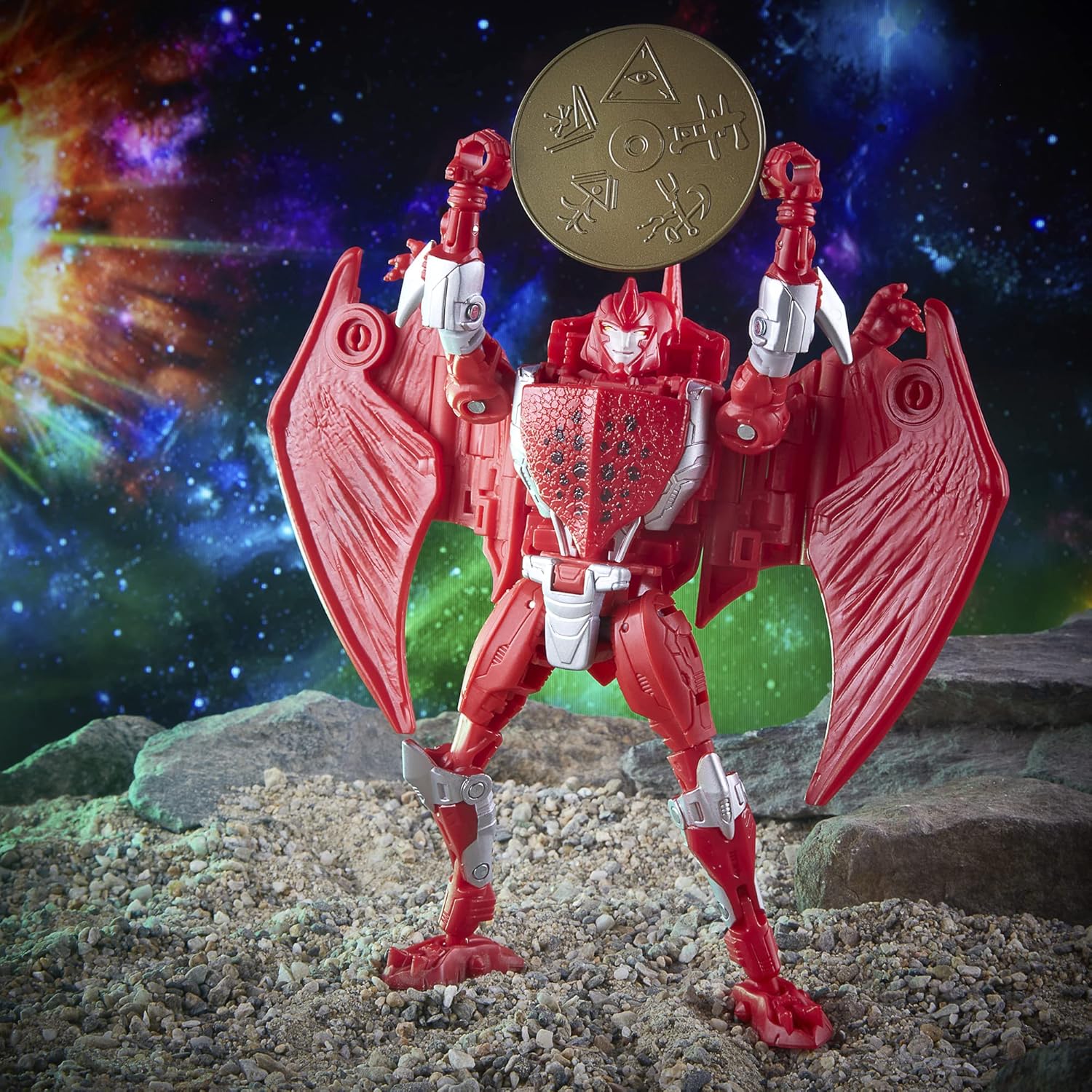 Transformers Kingdom of Cybertron Trilogy Terrorsaur Golden Disk Collection