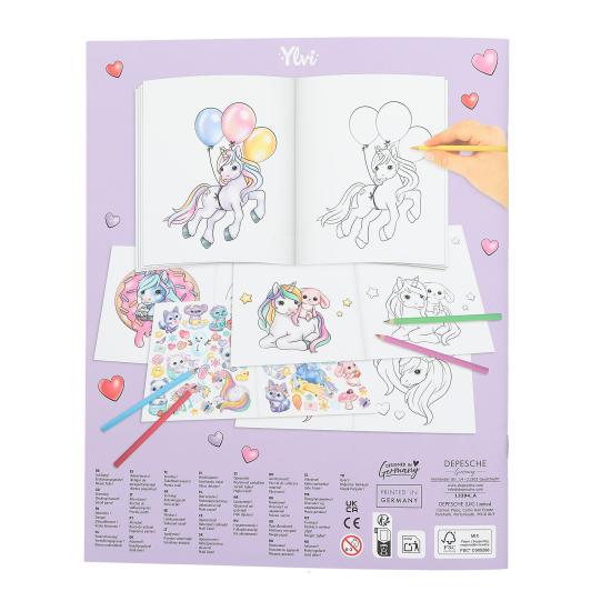 Ylvi Create Your Unicorn Colouring Book