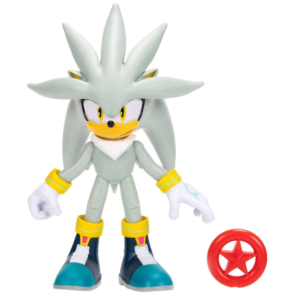 Sonic the Hedgehog Silver with Red Star Action Figure 35th Anniversary