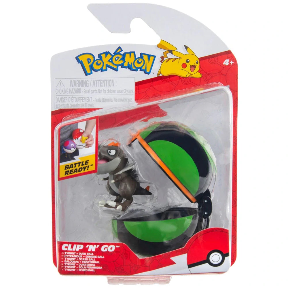 Pokemon Clip n Go Tyrunt + Dusk Ball