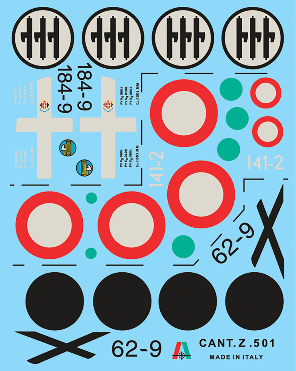 Italeri CANT Z.501 Gabbiano 1:72 Scale Kit