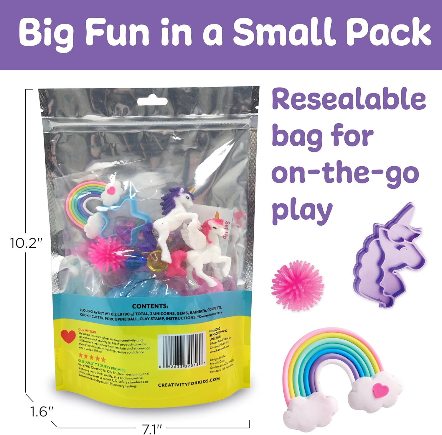 Stretchy Cloud Clay Unicorn Sensory Pack