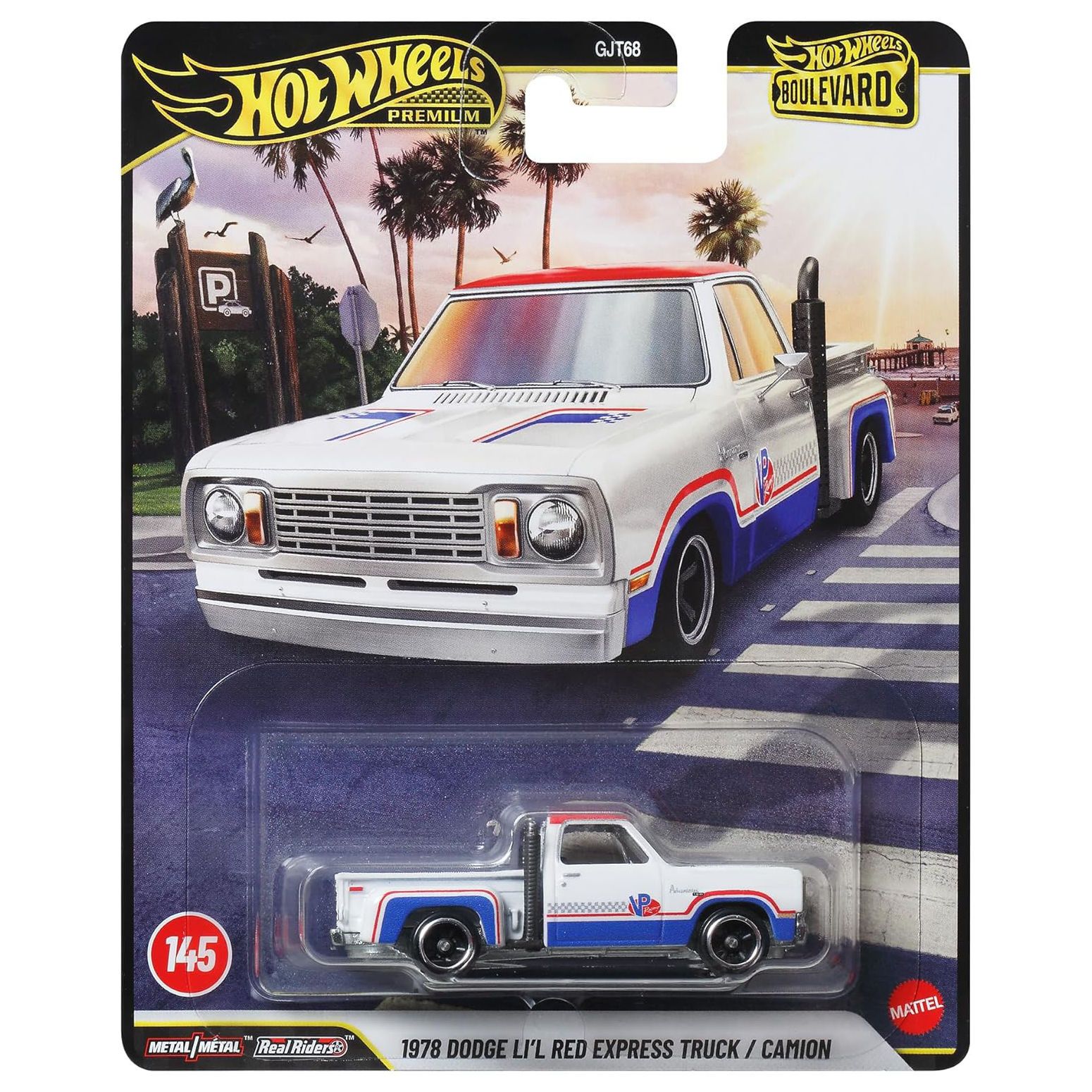 Hot Wheels Premium Boulevard 1978 Dodge Li'L Red Express Truck/Camion